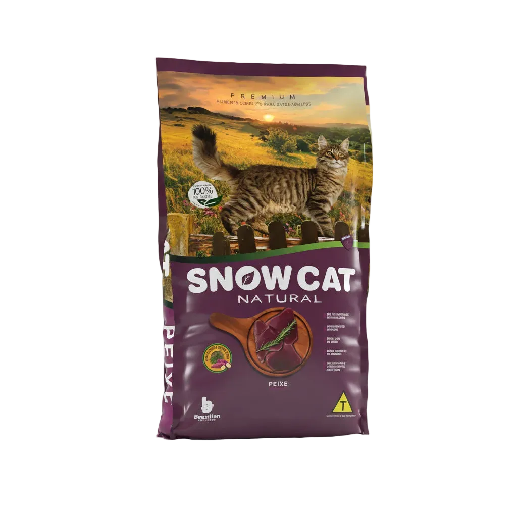 Ração gato adulto snow cat natural sabores do mar 10.1Kg